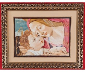 QUADRO AFFRESCO MADONNA CON BAMBINO