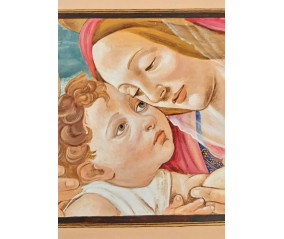 QUADRO AFFRESCO MADONNA CON BAMBINO